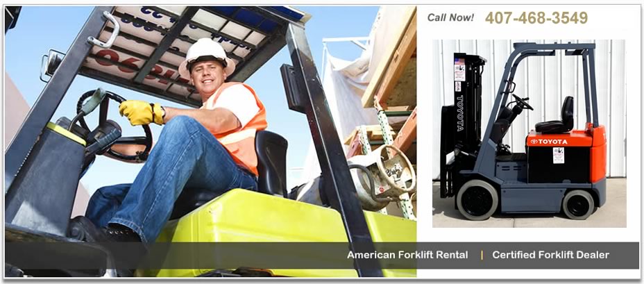 Forklift and lift training, rental, sales and repair near Orlando, FL.